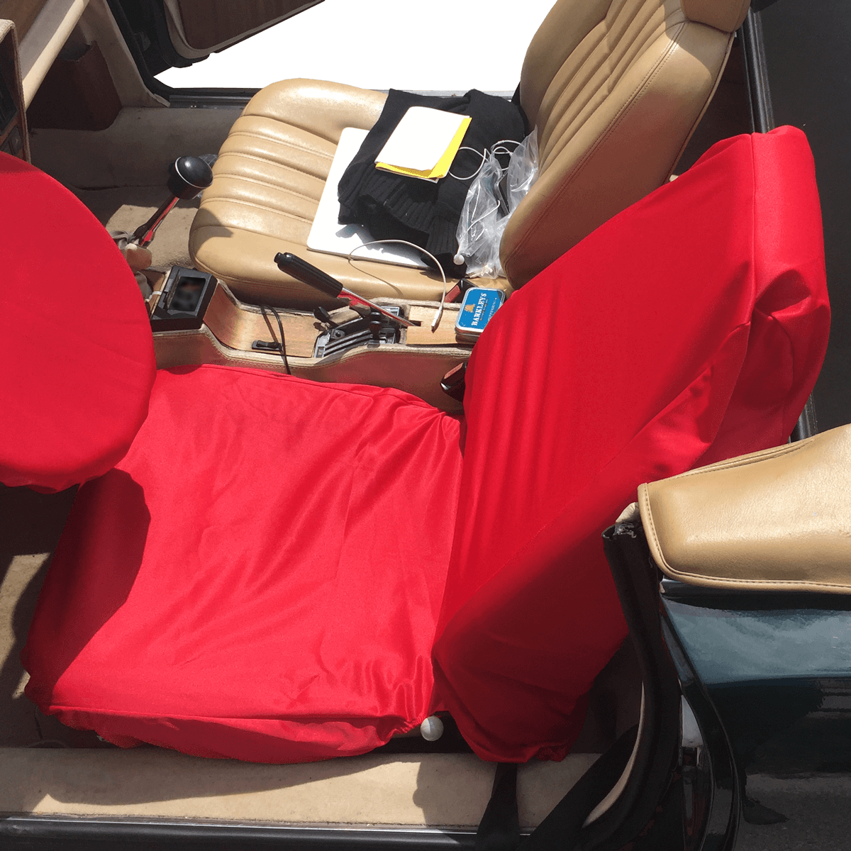 Protection de siège sur Fiat 124 Spider